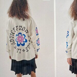 Urban Outfitters - NWT -  Life Advice Oversized Long Sleeve Tee - Size M